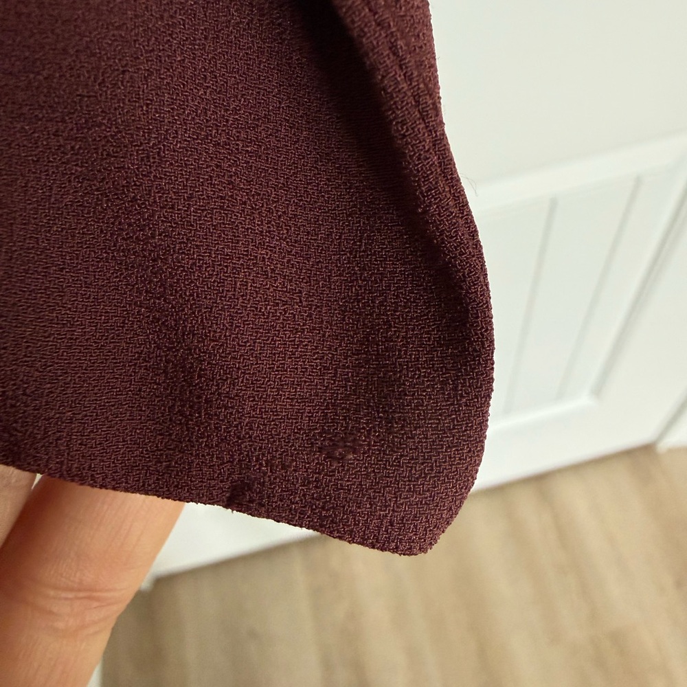 Aritzia Babaton Power Hip Open Front Blazer Burgundy Size 8 - Picture 10 of 11